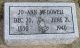Headstone, McDowell, Jo Ann