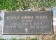 Headstone, Miller, George Robert