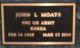 Headstone, Moats, John L.