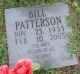 Headstone, Patterson, Bill