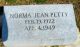 Headstone, Petty, Norma Jean