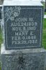 Headstone, Satterfield, John W. and Mary E.
