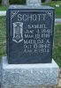Headstone, Schott, Samuel and Matilda A.