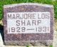 Headstone, Sharp, Majorie Lois