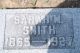 Headstone, Smith, Sarah M.
