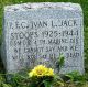 Headstone, Stoops, Ivan L. 'Jack'
