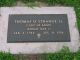 Headstone, Strange, Thomas O. Jr.