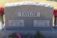 Headstone, Taylor, David E. and Helen D.