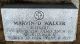 Headstone, Walker, Marvin D.