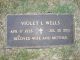 Headstone, Wells, Violet L.
