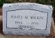 Headstone, Wilkin, Hazel M.