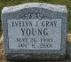 Headstone, Young, Evelyn J.