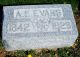 Headstone, Evans, A. E.