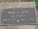Memorial Headstone, Yates, James A.