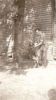 Carl Lester Gray & hound dog