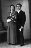 Margarete and Konrad Bauer, Wedding Photo, Jan 14, 1950