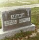 Headstone, Adams, James H. and Sarah E.