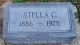 Headstone, Banker, Stella C.