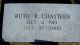 Headstone, Chasteen, Ruth R. Headstone, Chasteen, Ruth R.