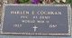 Headstone, Cochran, Harlen E.