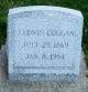 Headstone, Coggan, J. Edwin Headstone, Coggan, J. Edwin