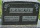 Headstone, Crackel, Martha Jane and Joseph H.