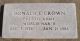 Headstone, Crown, Donald E. Headstone, Crown, Donald E.