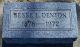 Headstone, Denton, Besse L. Headstone, Denton, Besse L.
