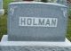 Headstone, Holman Family Plot