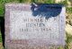 Headstone, Hunley, Minnie D.