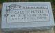 Headstone, Peters, Gale C. Headstone, Peters, Gale C.
