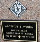 Headstone, Winka, Aloysius J.